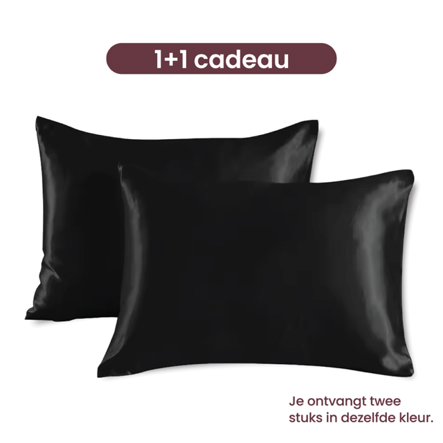 Nyghtt Glow satin black pillowcases