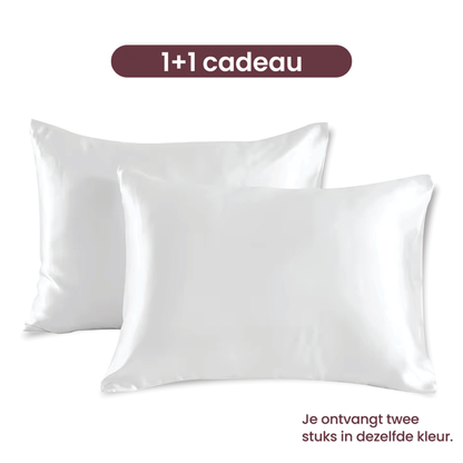 Nyghtt Glow satin white pillowcases