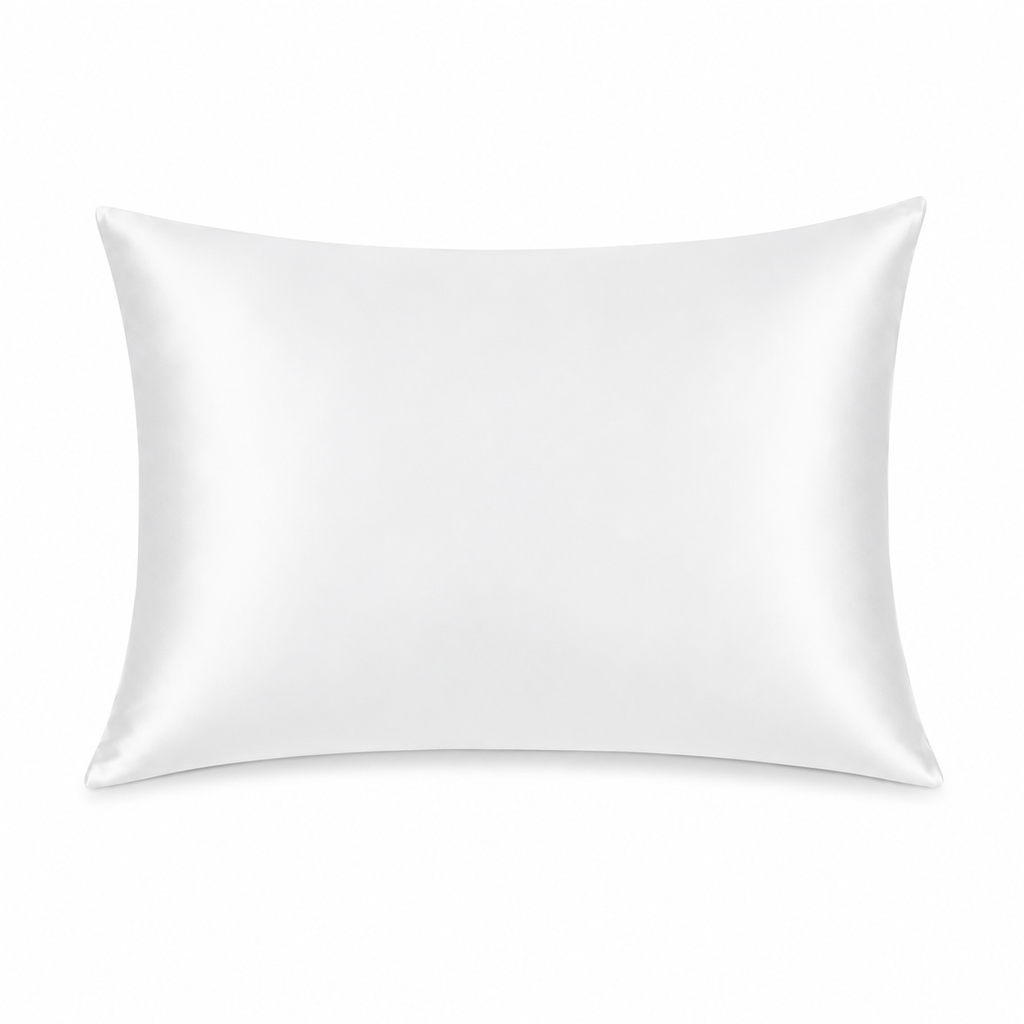 Nyghtt Glow satin white pillowcases