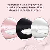Nyghtt Glow satin white pillowcases
